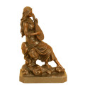 Música Deco Brass Statue Classic Player talla escultura de bronce Tpy-990